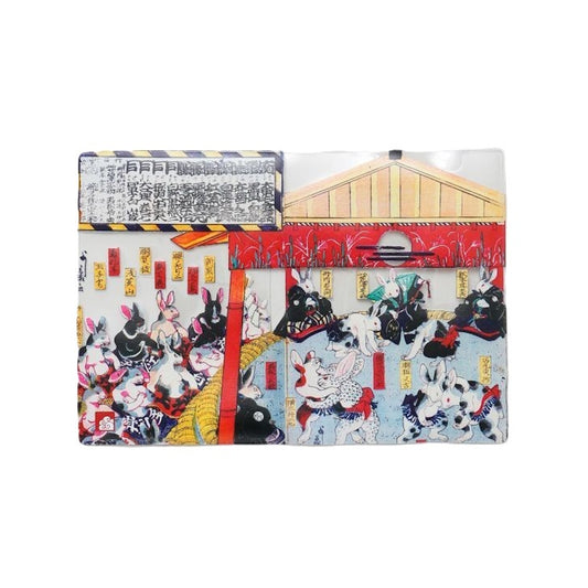 倭物やカヤ　浮世絵パスポートカバー 7SJP6108