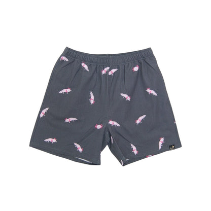 go slow caravan ゴースローキャラバン ストレッチサッカー総柄プリントイージーショーツ (MENS)