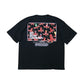 go slow caravan ゴースローキャラバン USA/C スクエアLOGOバックプリントゆったりTEE