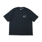 go slow caravan ゴースローキャラバン USA/C スクエアLOGOバックプリントゆったりTEE
