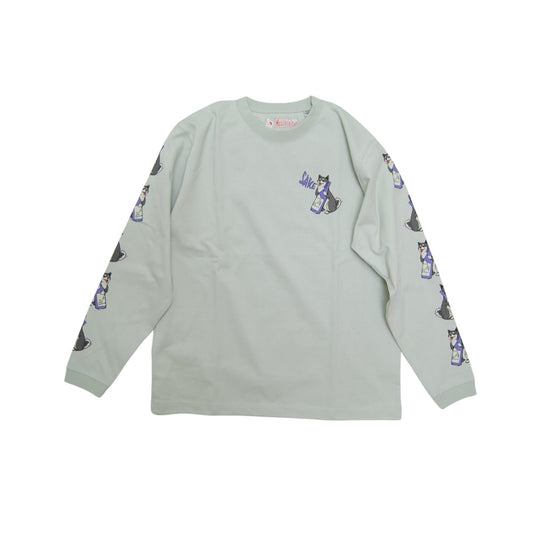 go slow caravan ゴースローキャラバン 超ヘビーUSA/C 柴犬と晩酌ロングスリーブ TEE (MENS/WOMENS) 秋冬　メンズ　レディース