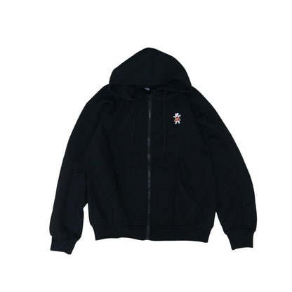 POLeR　BEAR ZIP HOODIE　POLeR×GRIZZLY　BLACK