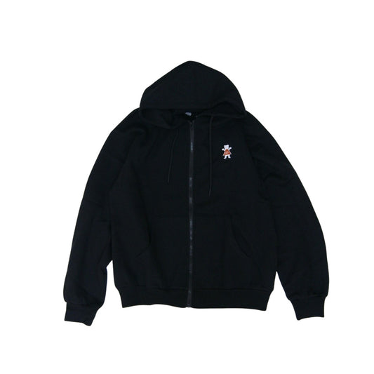 POLeR　BEAR ZIP HOODIE　POLeR×GRIZZLY　BLACK