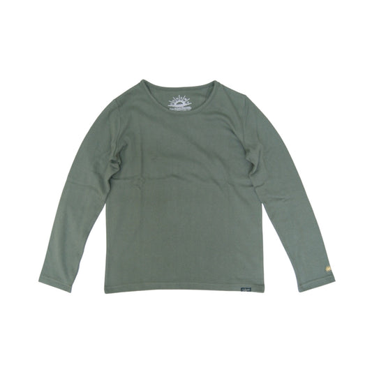 GOHEMPゴーヘンプ　WOMAN L/SL TEE　SUN BLEND WARMER　ウーマンロングスリーブTシャツ　サンブレンドウォーマー　レディース長袖Tシャツ　インナー　秋冬 BLACK GHC9047SBW25