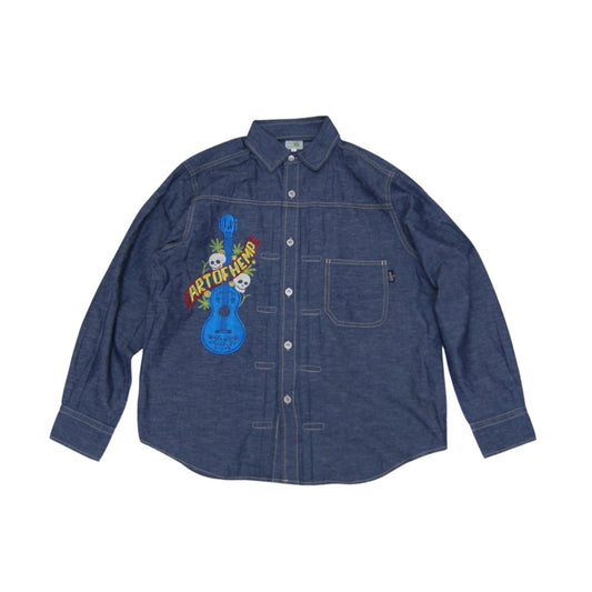 GOHEMP ゴーヘンプ　PLEATS WORK SHIRTS GHS3134GSO