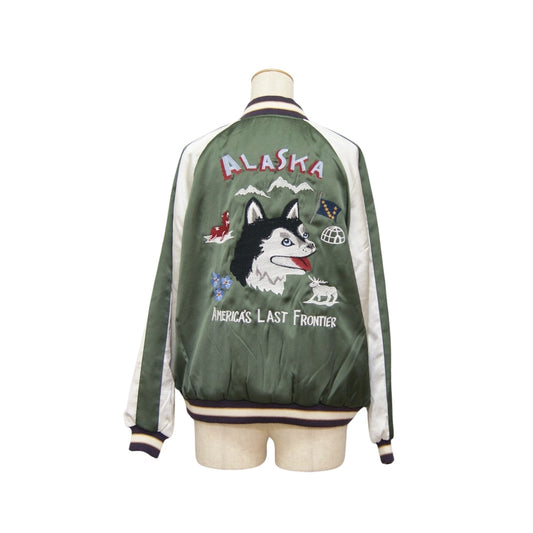 HOUSTON woman / ヒューストン ウーマン 5049W SOUVENIR JACKET (ALASKA) / スーベニアジャケット OLIVE