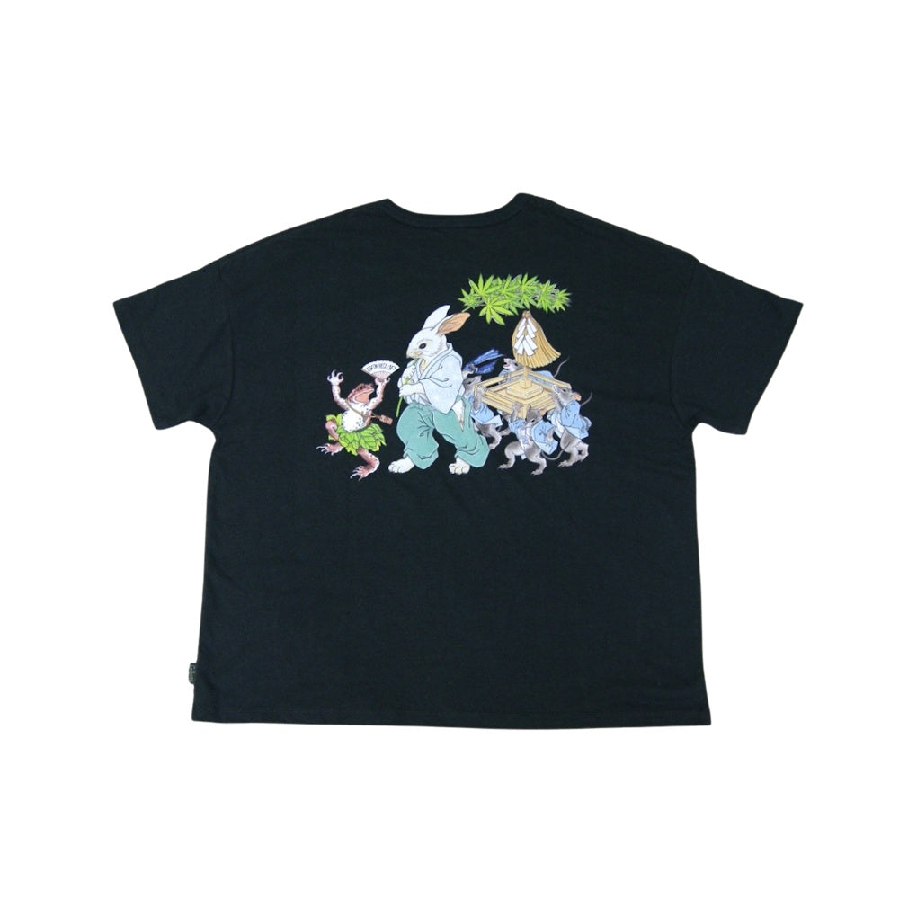 GOHEMP 麻奉納祭 WIDE PK TEE  GUNMETAL GRAY