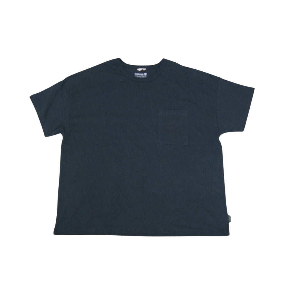 GOHEMP 麻奉納祭 WIDE PK TEE  GUNMETAL GRAY