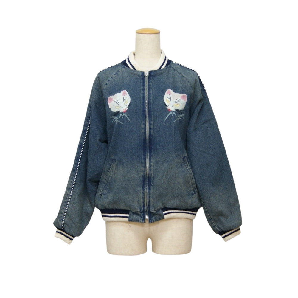 HOUSTON woman / ヒューストン ウーマン 5076W DENIM SOUVENIR JACKET / デニムスーベニアジャケット