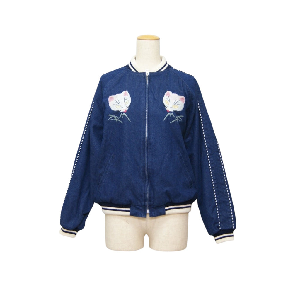 HOUSTON woman / ヒューストン ウーマン 5076W DENIM SOUVENIR JACKET / デニムスーベニアジャケット