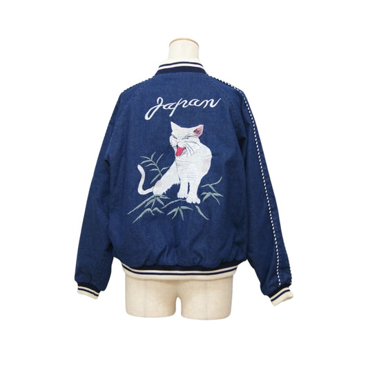 HOUSTON woman / ヒューストン ウーマン 5076W DENIM SOUVENIR JACKET / デニムスーベニアジャケット