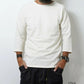 GOHEMP ゴーヘンプ BASE BALL SLEEVE CREW　ベースボールスリーブTシャツ　メンズ9分袖Tシャツ　インナー　秋冬　シンプル ラグラン