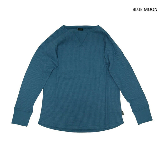 GOHEMPゴーヘンプ　HEMP WAFFFLE WIDE CREW　メンズ　サーマル　ワッフル　ワイドシルエット　ドロップショルダー