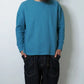 GOHEMPゴーヘンプ　HEMP WAFFFLE WIDE CREW　メンズ　サーマル　ワッフル　ワイドシルエット　ドロップショルダー