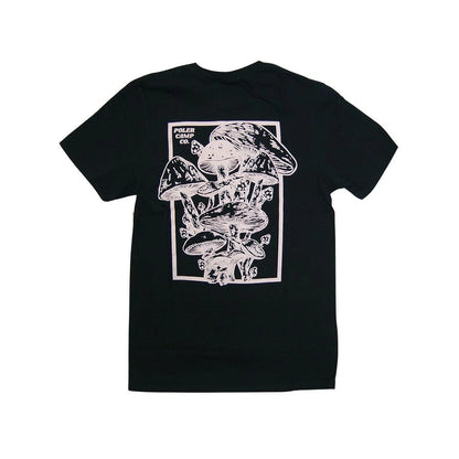 POLeR　FOLIAGE TEE メンズ　レディース　Sサイズ　Mサイズ　Tシャツ　春夏 ブラック　きのこ