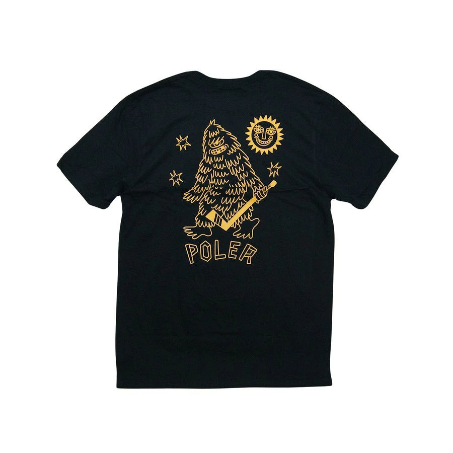 POLeR　POLeR　SASCLOPS HOCKEY TEE メンズ　レディース　　Tシャツ　春夏 ブラック