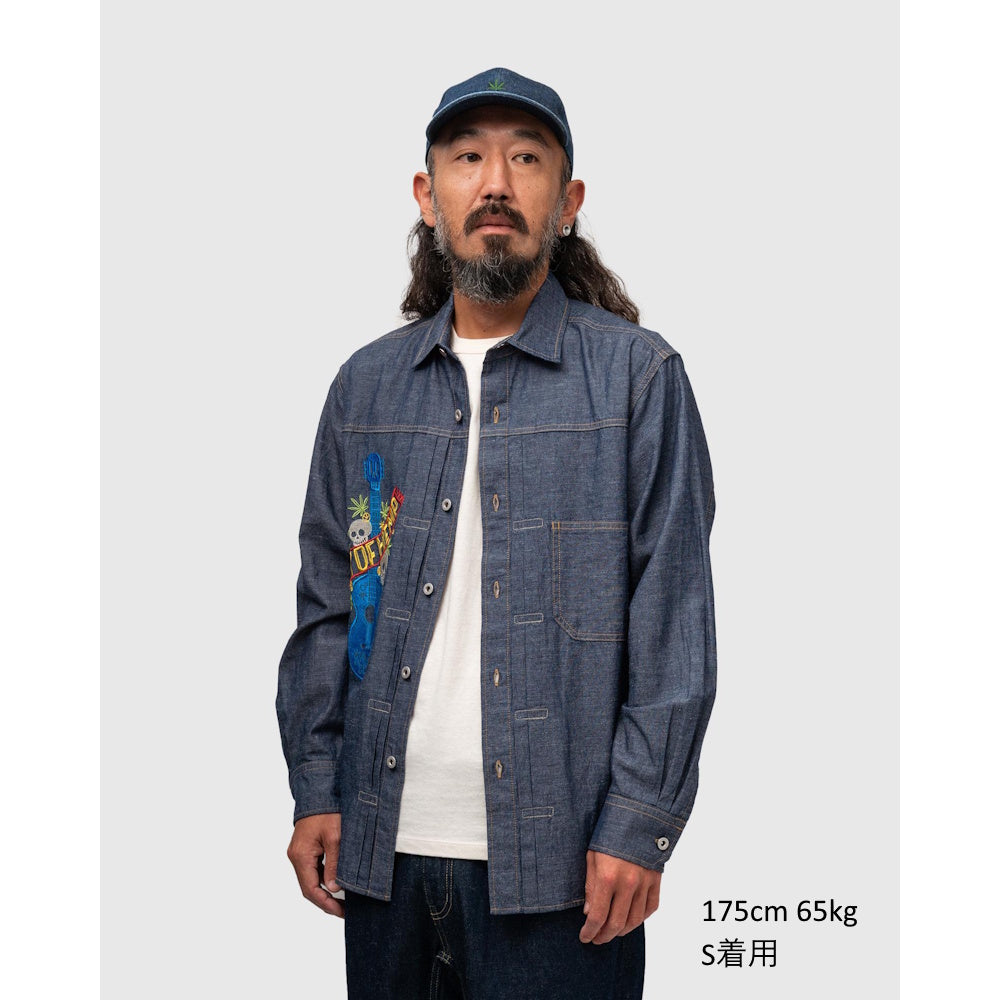 GOHEMP ゴーヘンプ　PLEATS WORK SHIRTS GHS3134GSO