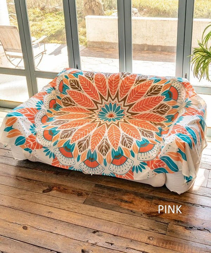 チャイハネ・マルチクロス　メンデルベッドカバー タペストリー モロッコ マンダラ キャンプ アウトドア