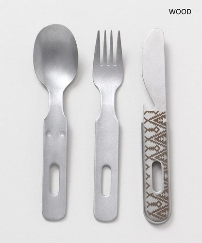 ネイティブアメリカンモチーフをプリントしたカトラリークリックポスト発送！！FDノマディカトラリー キャンプ アウトドア チャイハネ キャンプギア 燕三条 食器 スプーン ナイフ フォーク