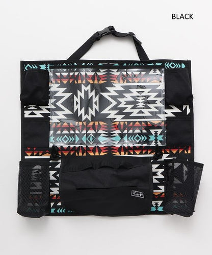 ネイティブアメリカンモチーフをプリントしたカーポケットグラウンドカーポケット キャンプ アウトドア チャイハネ