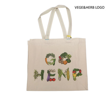 HELLO NATUREをテーマにアーティストとのコラボレーションクリックポスト発送 GOHEMP ゴーヘンプ ECO BAG VEGE＆HERB LOGO DON’T WASTE FOOD PARADISE ALLEY BREAD＆CO. エコバッグ